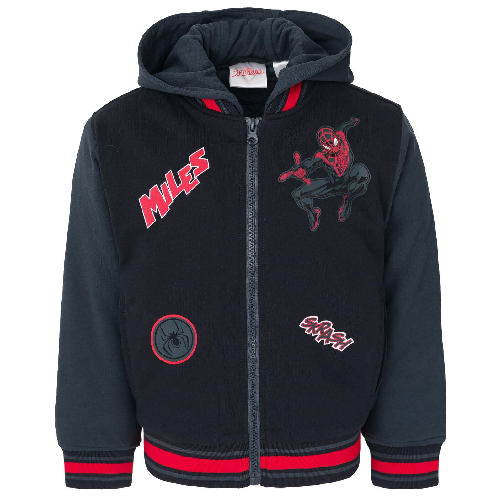 Chaqueta Bomber Marvel Spider-man Miles Morales Para Niños De 7 A 8 Años