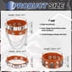 thumbnail image 2 of Uxcell 3Pcs Conjunto de Pulseras de Cuero con Tachuelas Rock Punk, 8.7"/22cm Muñequera Ajustable con Picos Góticos para Fiestas de Halloween Accesorios Emo Grunge, Naranja, 2 of 6