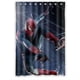 thumbnail image 1 of Cortina de ducha de Spider-Man con ganchos, tamaño 48 x 72 pulgadas, 1 of 3