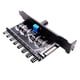 thumbnail image 4 of Caja De PC De Computadora De 12V Regulador De Concentrador De Ventilador De Enfriamiento 4Pin 3Pin Controlador De Velocidad 4, 4 of 5