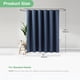 thumbnail image 4 of Cortina de ducha Dynamene Thick Waffle Weave, 183 x 183 cm, color azul marino, 4 of 6