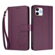 thumbnail image 3 of Funda Cartera Trébol para iPhone 12/12 Pro con Ranuras Tarjetas y Carga Inalámbrica Violeta, 3 of 6