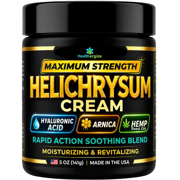 Crema Healthergize Helichrysum 141 g con Ácido Hialurónico