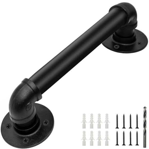 Pasamanos PNBO de 30 cm, tubo galvanizado de 1,25 pulgadas