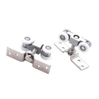 Magideal - Juego De 2 Rodillos Para Puerta Corrediza, Herrajes De Repuesto, Juego De Ruedas Para Riel Deslizante De Cocina, Baño, Puerta De Granero Y Armario.