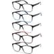 thumbnail image 1 of Gafas de lectura MOZVND Blue Light Blocking 2.0 para hombre, paquete de 5, 1 of 7
