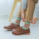 thumbnail image 2 of Calcetines YZKKE de lana de invierno para mujer, estilo vintage, paquete de 5, 2 of 6