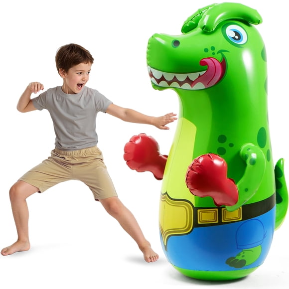 Saco de boxeo inflable SYNCFUN T-Rex Dinosaur para niños