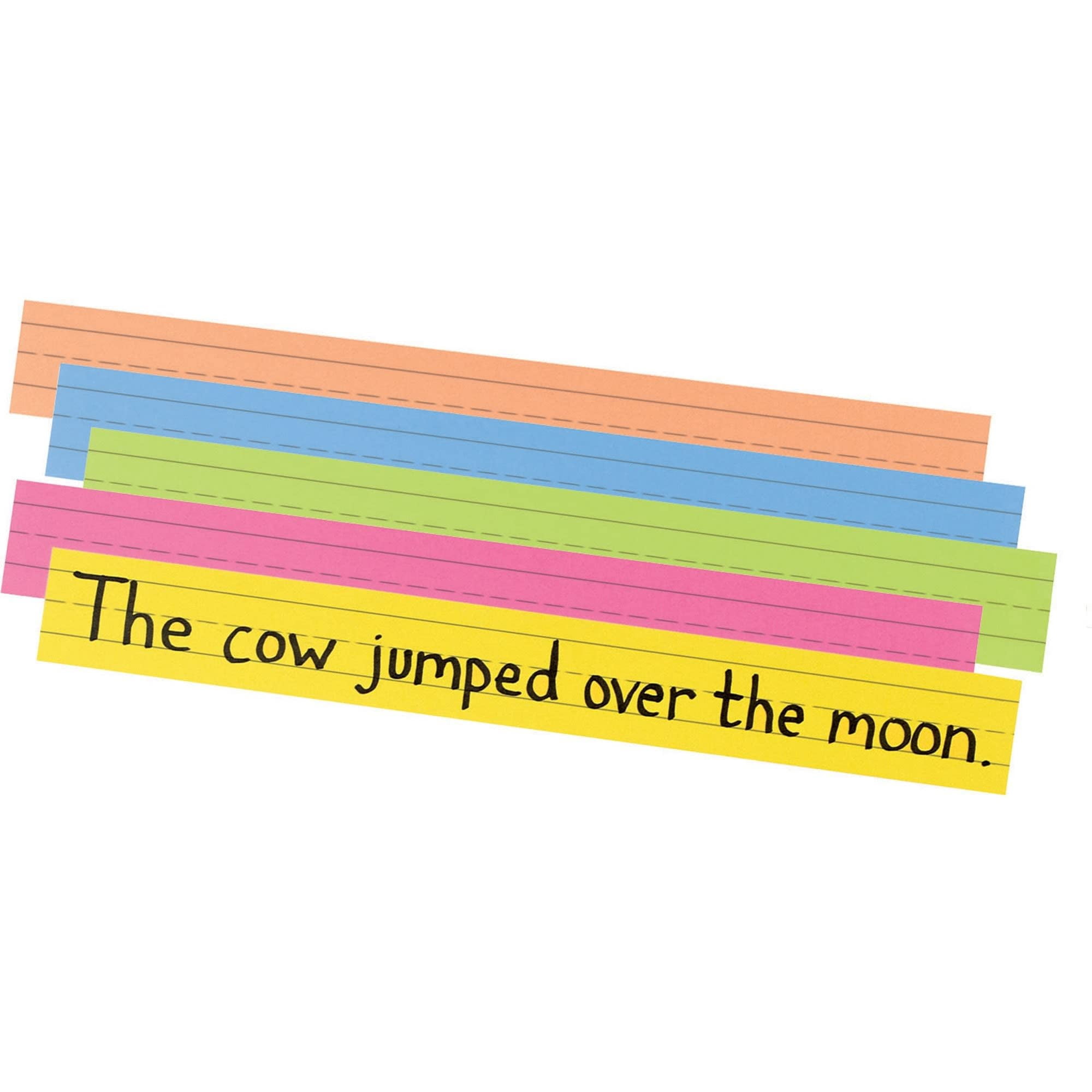 Sentence Strips Pacon Peacock, Superbrillantes, 3 X 24 Cm, Paquete De 100 Unidades