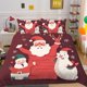 thumbnail image 1 of Christmas Gifts Santa Claus Kids Quilt Duvet Cover Set Doona Cover3-Piece Bedding Set, 1 of 5