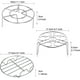 thumbnail image 3 of Rejilla de vapor de acero inoxidable para ollas instantáneas, soporte para rejilla de salvamanteles, cesta vaporera para huevos, soporte para alimentos, rejilla para freidora de aire para olla a presi, 3 of 7