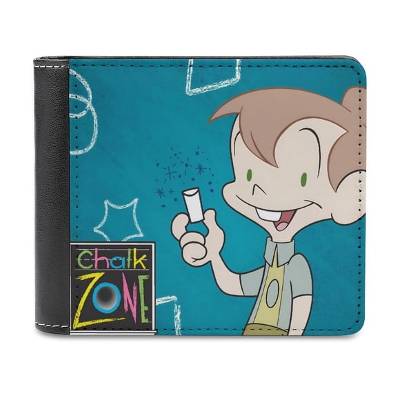 ChalkZone Cartera de Cuero PU para Hombres, Tarjetero Bifold Delgado, Cartera Minimalista de Cuero Sintético Suave