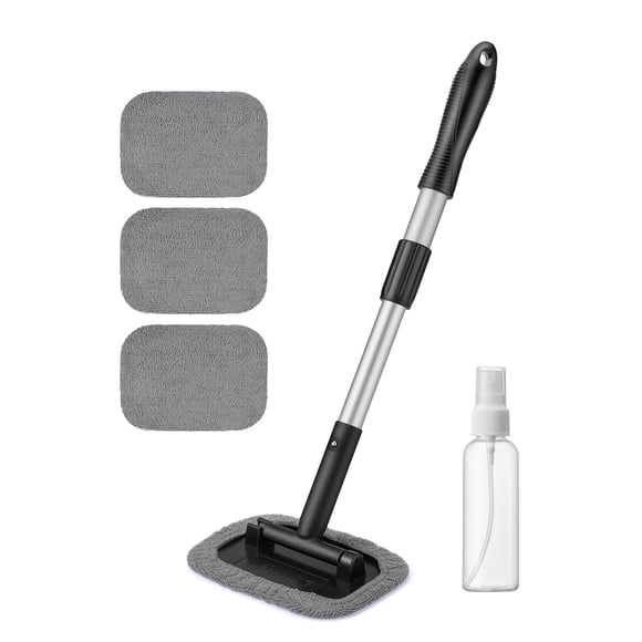 AstroAI Limpiador de Parabrisas con Mango Extensible de 180° Giratorio, Gris