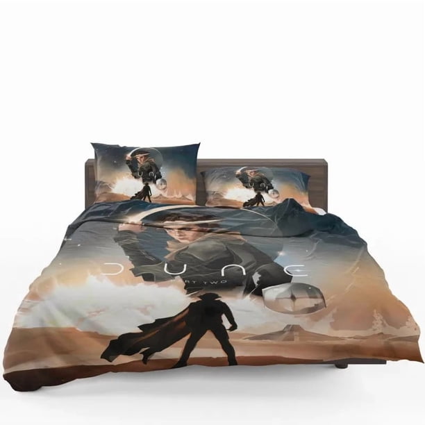 Timothee Chalamet Dune Part Twos Hero Quilt Duvet Cover Set Home Textiles3-Piece Bedding Set