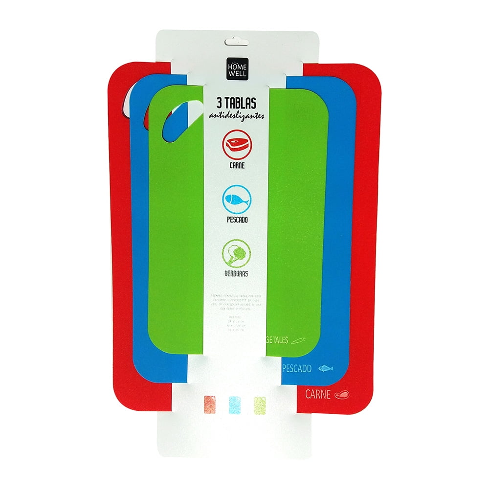 Homewell - Tabla Para Cortar Rebanar Picar 3 Unidades