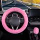 thumbnail image 2 of Funda para volante de coche y funda para cambio de marchas SEG Direct, color rosa, 2 of 6