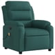 thumbnail image 1 of Sillón reclinable eléctrico para masajes VidaXL, tela verde oscuro, 1 of 3