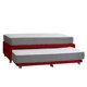 thumbnail image 1 of Cama Nido Zen Pro Cuero Rojo 1.5 Plaza, 1 of 4