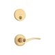 thumbnail image 1 of Manilla de cerradura de puerta Combo Deadbolt Kwikset Sedona en latón satinado, 1 of 8