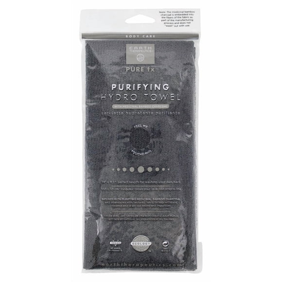 Toalla exfoliante Earth Therapeutics con carbón purificador