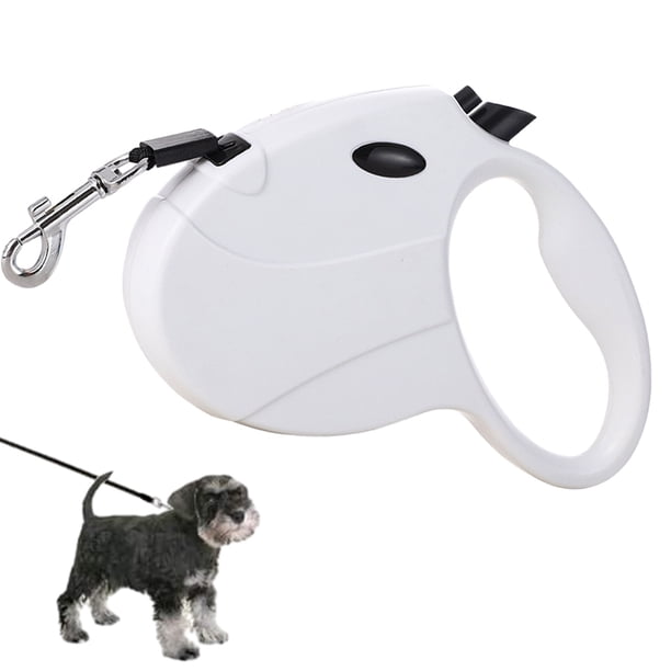 Correa retráctil para perros, correa retráctil para perros al aire libre con cable de alambre extensor de masticación desmontable