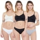 thumbnail image 1 of Tripack Calzón Mujer Cotton Negro/Gris/Blanco Corona, 1 of 5
