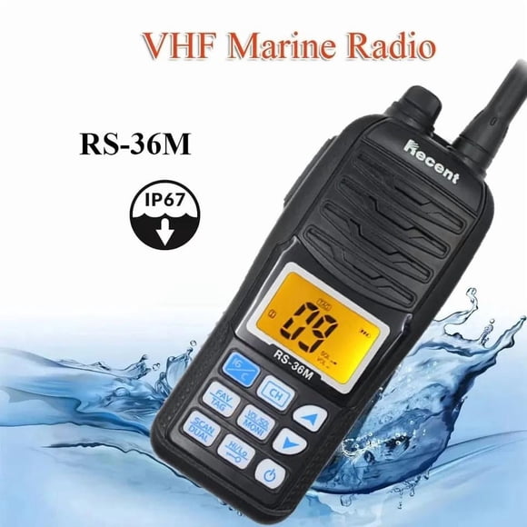 Recent RS-36M Transceptor VHF Resistente à Água com Emergência