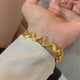 thumbnail image 5 of Pulsera Delicada de Oro para Mujer, Pulsera con Dije de Ola Gruesa Retorcida, Pulsera de Plata Esterlina 925, Joyería de 5.9-7 Pulgadas, 5 of 6