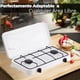 thumbnail image 3 of Cocina Encimera a Gas Licuado 2 Platos Cocinilla Blanco, 3 of 6
