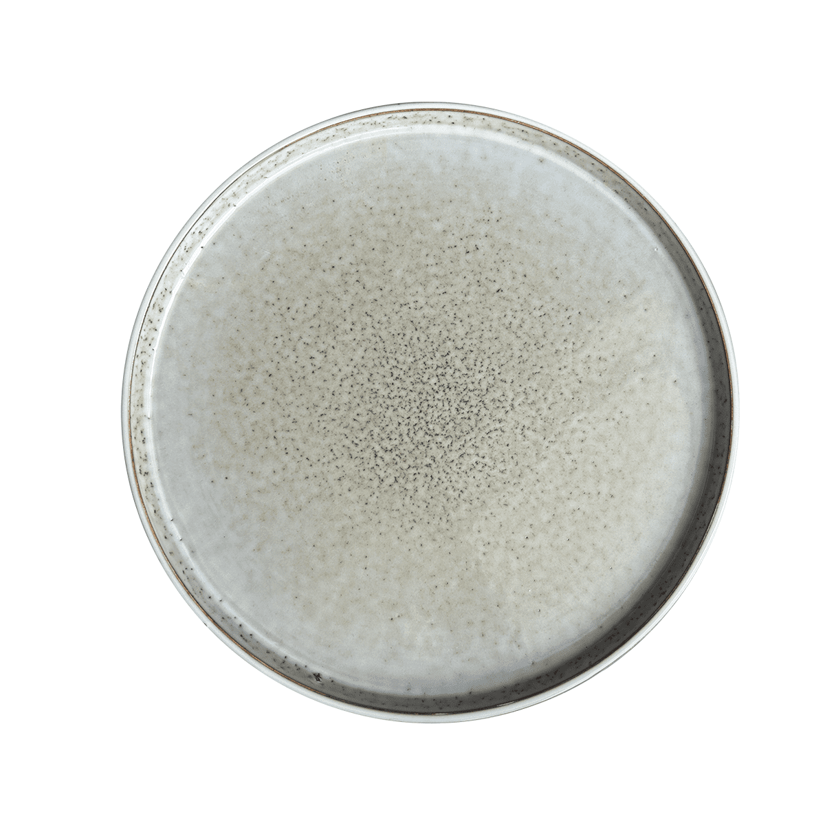 Mova - Set 6 Platos Redondo Ceramica 27 Cm Gris Linea Oslo
