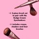 thumbnail image 2 of Set de 3 pinceles de sombra de ojos e.l.f. vegano y libre de crueldad animal, 2 of 4