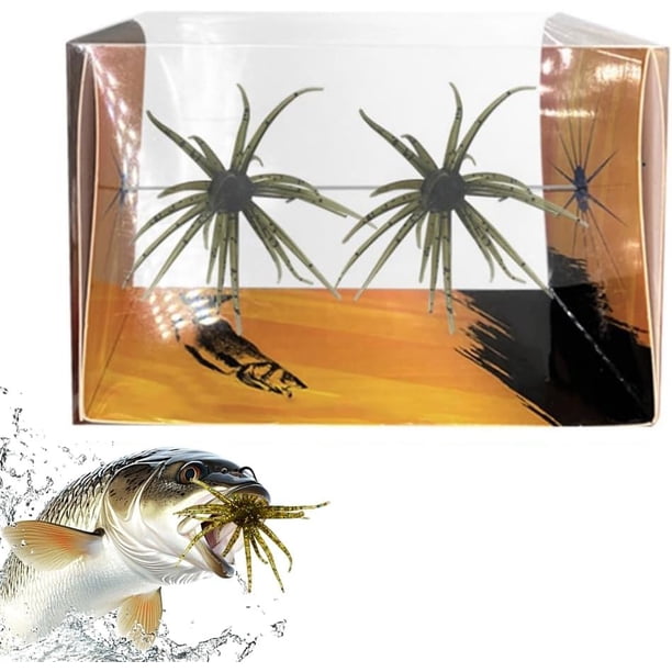 Señuelo criatura tentáculo plástico blando pesca lubina drop shot wacky rig