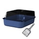thumbnail image 3 of Caja De Arena Para Mascotas Con Tapa Abierta, Orinal Portátil, Bandeja Para Arena Para Gatos, Caja De Arena Para Inodoro Para Gatos, Azul, 3 of 5
