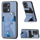 thumbnail image 1 of Funda Resistente para Honor X7A con Tarjetero y Soporte, Diseño Magnético Azul, 1 of 5