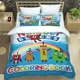 thumbnail image 1 of v80 Bed Sheets N-Number-Blocks cartoon print Bedding Sets exquisite supplies set duvet cover bed comforter set bedding set luxury birthday gift 3-Piece Bedding Set (1 Duvet Cover + 2 Pillow Shams) Bed, 1 of 5