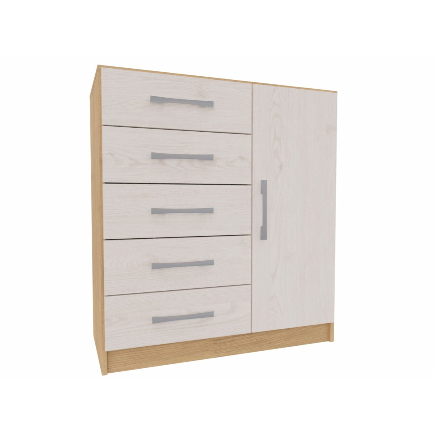 Cómoda Yardas Beatriz Albayalde / Angelín 5 Cajones 1 Puerta