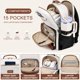 thumbnail image 3 of Mochila Focdod 15.6" con cargador USB y anti-robo, 3 of 9