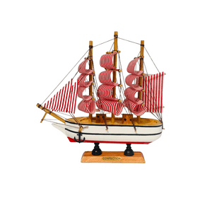 Decostilo - Decoración: Barco Velero De Madera 19Cm