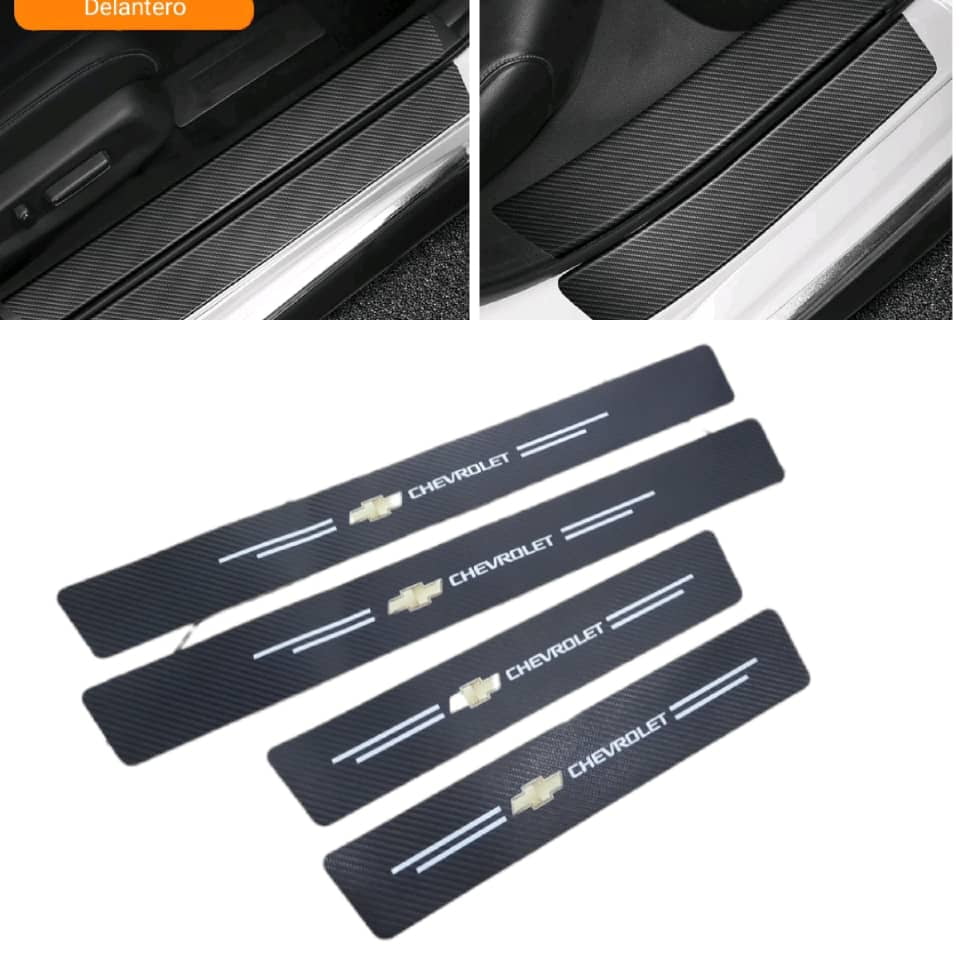 Genrico - Set De 4 Zócalos Para Las Cuatro Puertas Del Auto Chevrolet