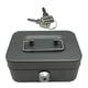 thumbnail image 2 of Caja De Dinero Con Bloqueo Con Mango Superior Modern Metal Birthet Baster Case Bloqueking Gray, 2 of 5