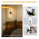 thumbnail image 3 of Apliques de pared GvvooHome, paquete de 2, 28", con batería, regulables y control remoto, 3 of 9