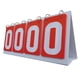 thumbnail image 3 of Marcador de Mesa con Tapa, Marcador de Números, Marcador de Puntuación de 4 Dígitos, Práctico Tablero de Puntuación Profesional para Baloncesto, Depor rojo, 3 of 5