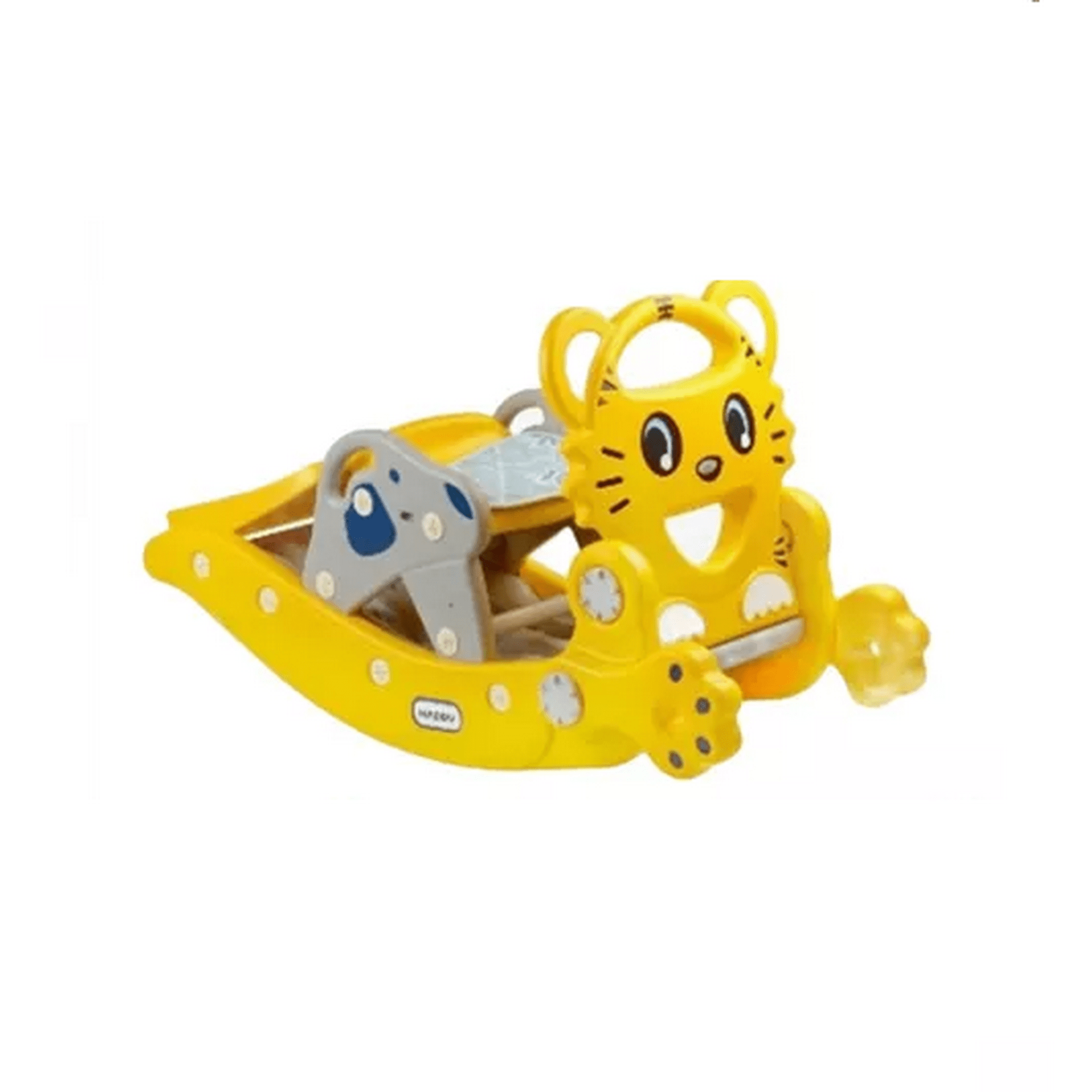 Genérico - Resbalín, Caballo Mecedora, Aro De Basquet Amarillo