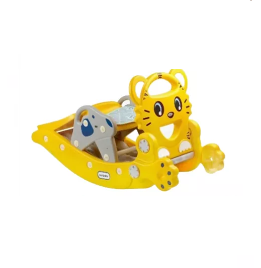 Genérico - Resbalín, Caballo Mecedora, Aro De Basquet Amarillo