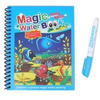 Oem - Libro Para Colorear Al Agua Animales Montessori