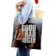 thumbnail image 4 of The Good, the Bad and the Ugly Bolso de tela con estampado de lienzo para mujer, bolsa de compras reutilizable y estética, con cremallera interior, regalo para mujer, 35 × 40 cm., 4 of 6