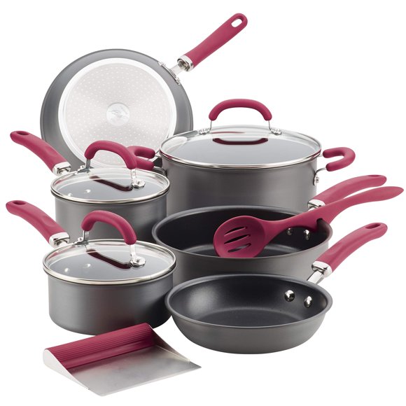 Juego de Utensilios de Cocina Rachael Ray 11 Piezas Borgoña
