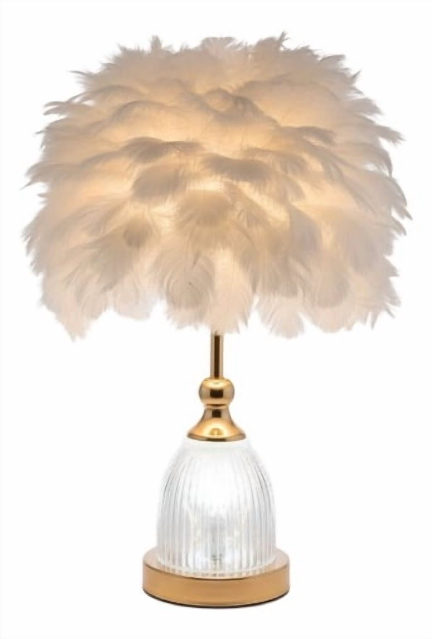 Genérico - Lámpara Mesa Decorativa Pantalla Textura Etérea Led Jhn