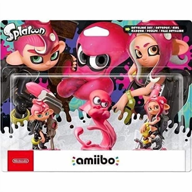 Figura Amiibo Nintendo Splatoon Octoling, paquete triple | Lider