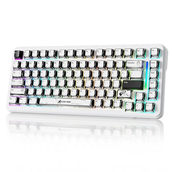 Teclado para juegos ATTACK SHARK X82PRO HE 75% Wireless RGB